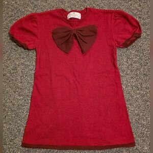 H&M Red Knit Sweater Dress Size 3/4T